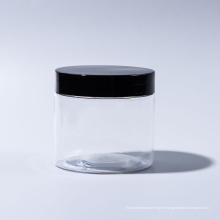 180ml Pet Jar Pot de bouche large en plastique pour bonbons pour la crème glacée pour la qualité de l&#39;alimentation cosmétiques avec des casquettes en plastique (EF-J16P180)